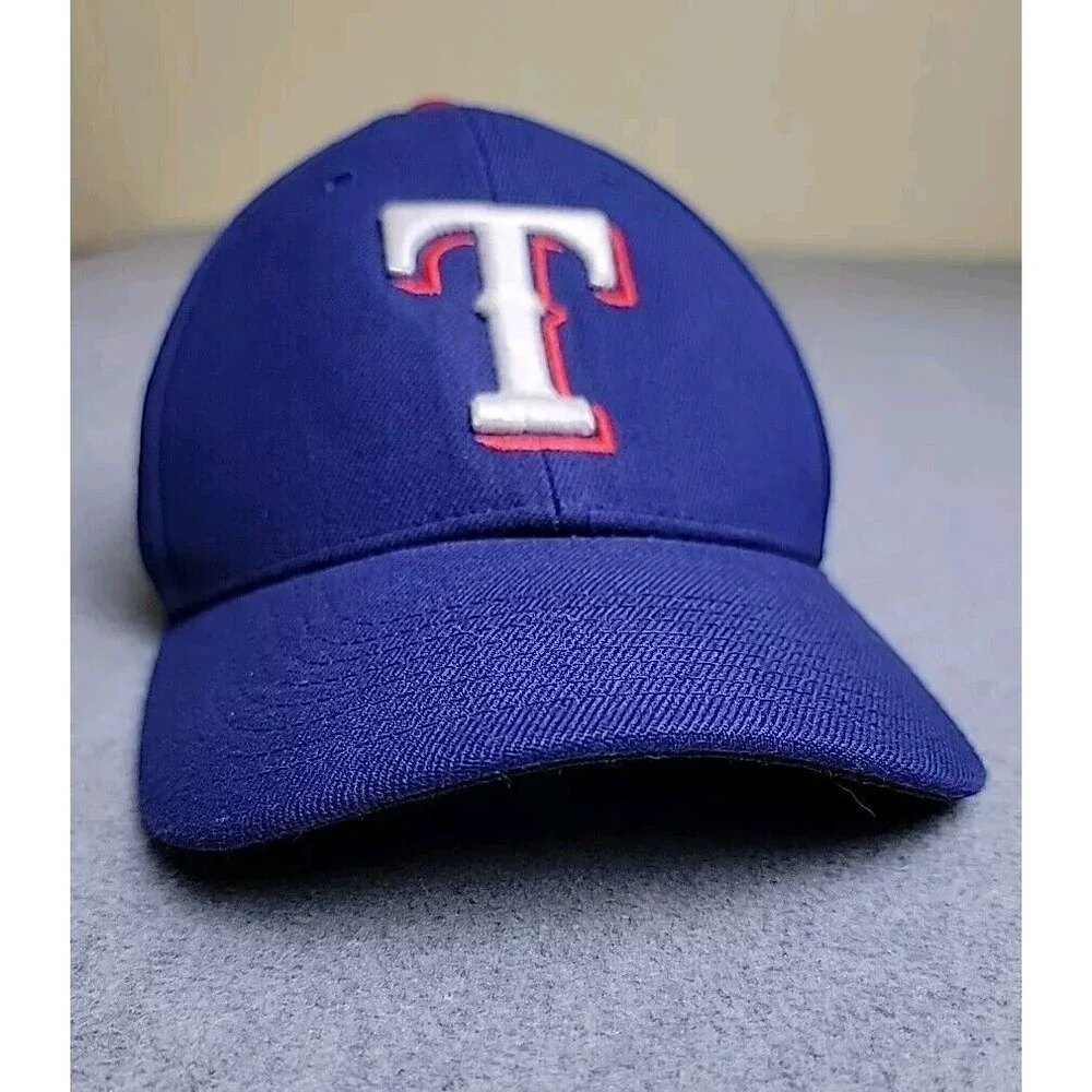 Nike Texas Rangers Hat Cap Strapback Blue Embroidered Swoosh Logo‎ MLB OSFM